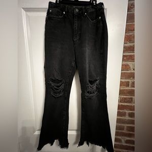 BDG Urban Outfitters Black Distressed High Waisted Jean